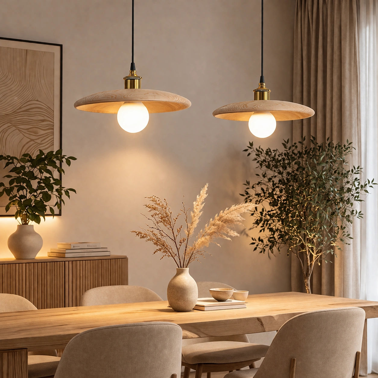 Lustre effet bois | Elio