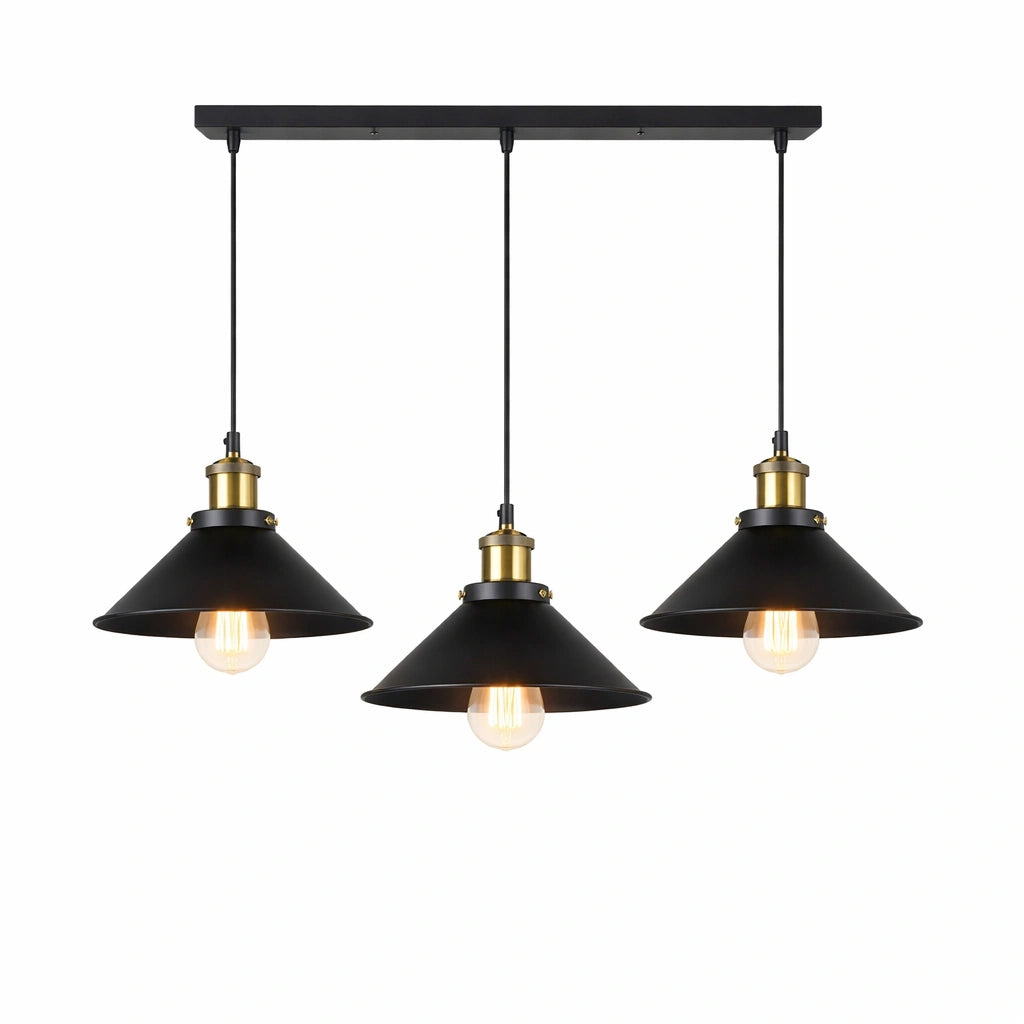 Lustre industriel – style loft pour salon