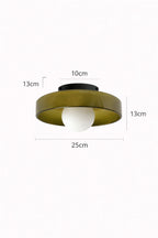 Plafonnier en verre -  Multicolore Style Vintage