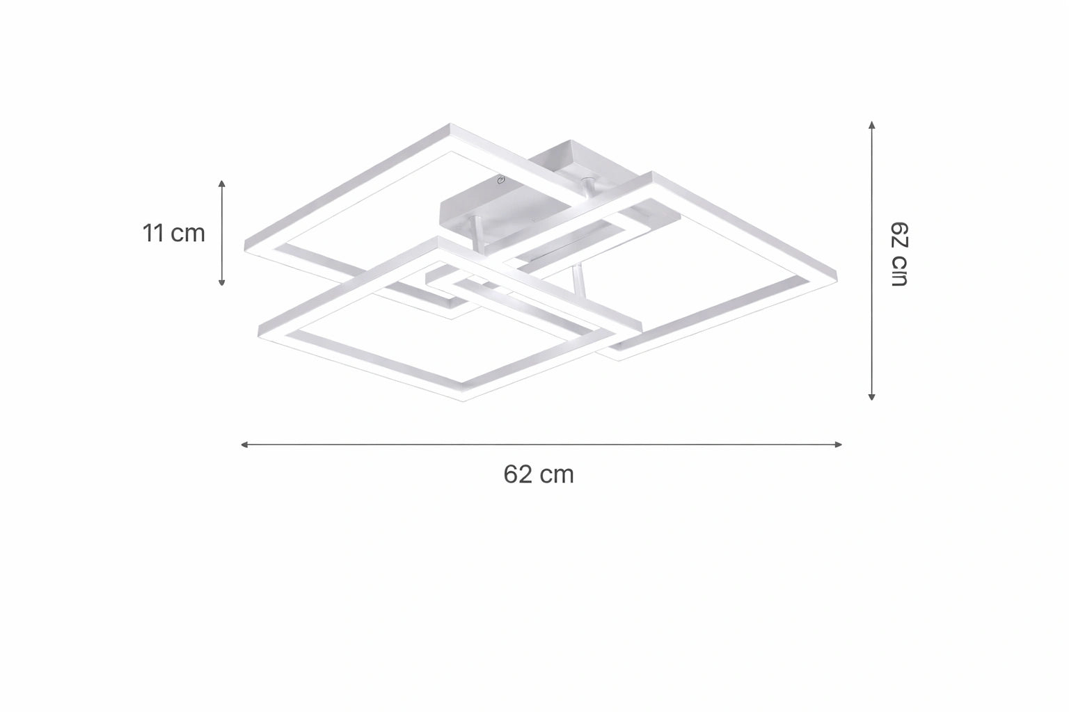 Plafonnier LED | Carré Moderne Dimmable avec Télécommande
