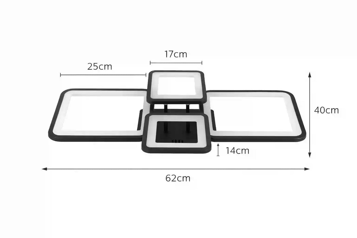 Plafonnier LED | Moderne Dimmable avec Télécommande design