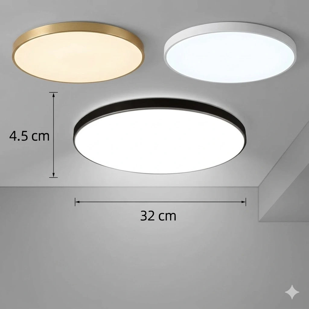 Plafonnier LED | Ultra Fin Étanche Salon Chambre Cuisine