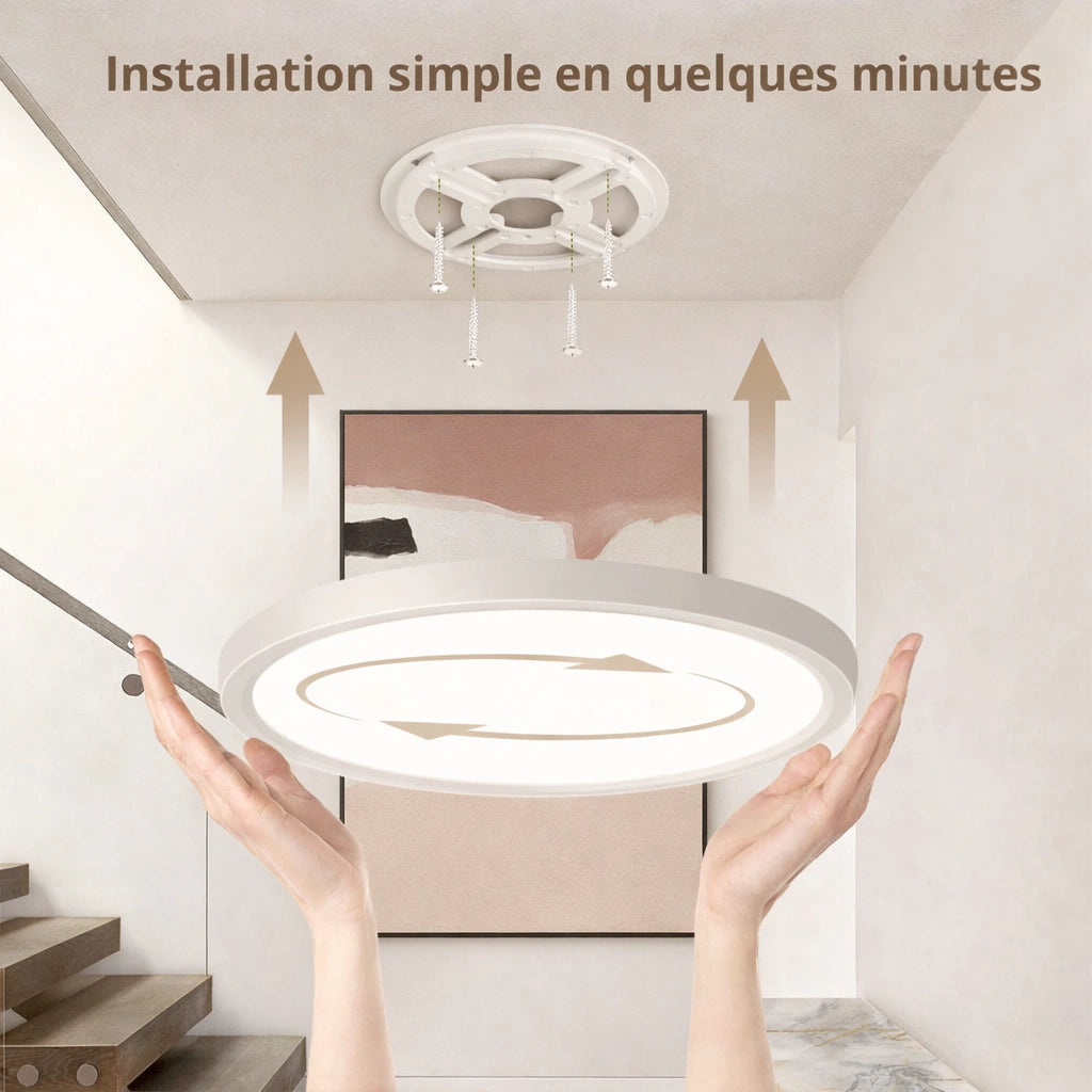 Plafonnier LED | Rond Détecteur de Mouvement Intelligent