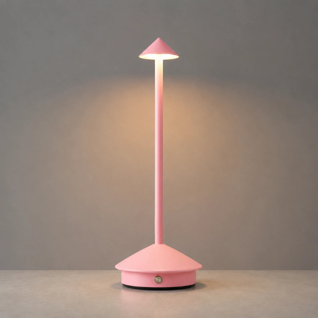 Lampe de Table Rechargeable Sans Fil LED – Éclairage Tactile Dimmable en Aluminium