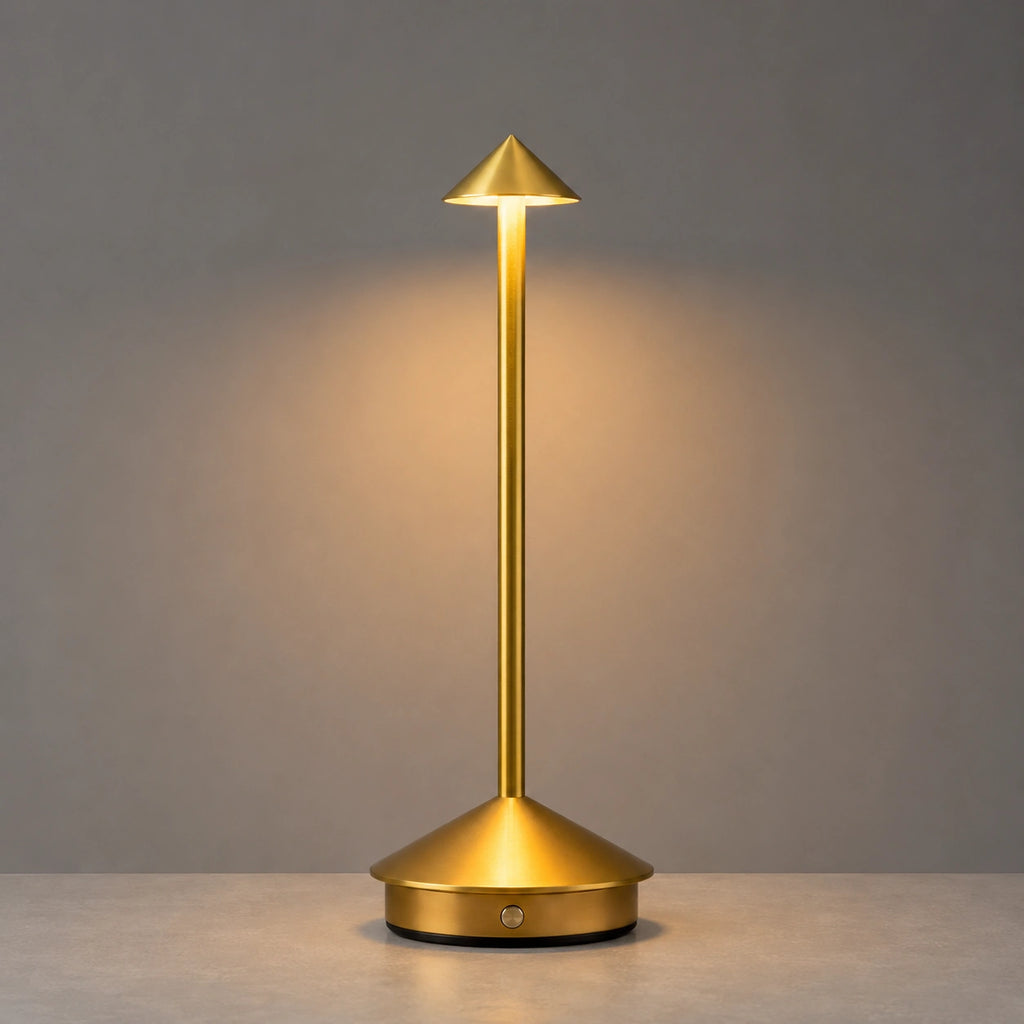 Lampe de Table Rechargeable Sans Fil LED – Éclairage Tactile Dimmable en Aluminium