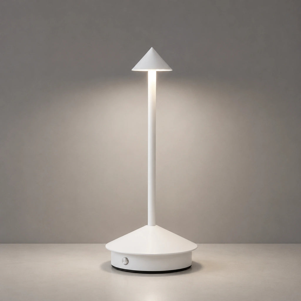 Lampe de Table Rechargeable Sans Fil LED – Éclairage Tactile Dimmable en Aluminium