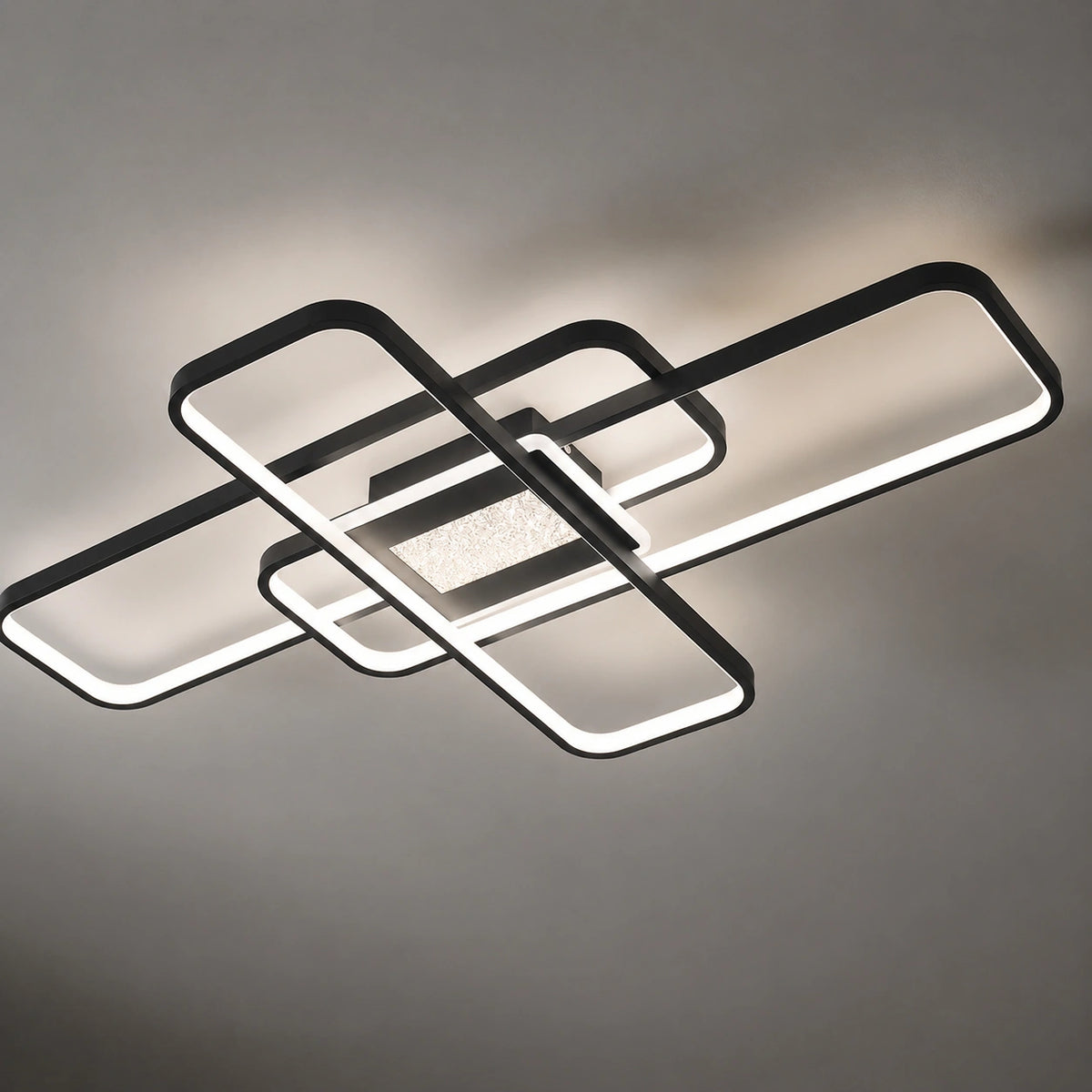 Plafonnier LED Moderne Carré en Aluminium | Intensité Variable