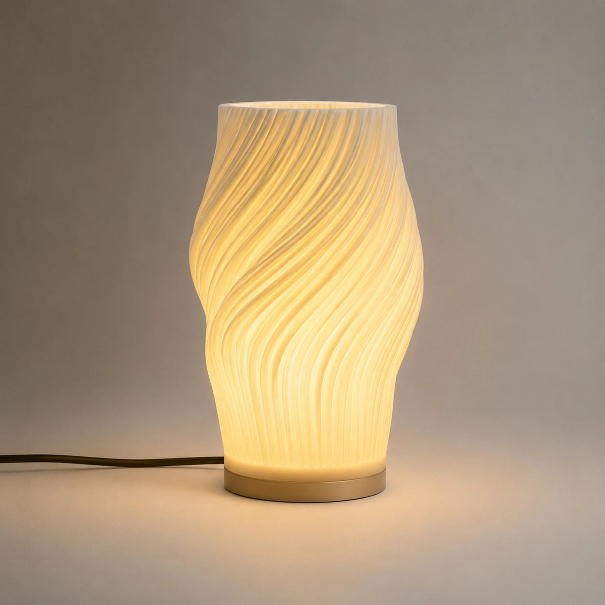 Lampe de Chevet Plissée Design Japandi – Éclairage LED Tactile