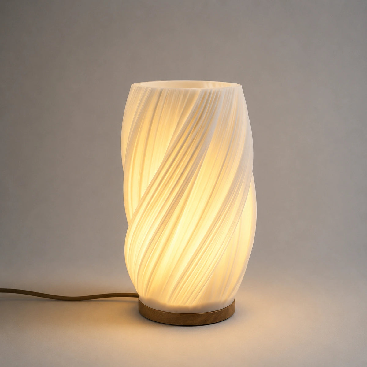 Lampe de Chevet Plissée Design Japandi – Éclairage LED Tactile