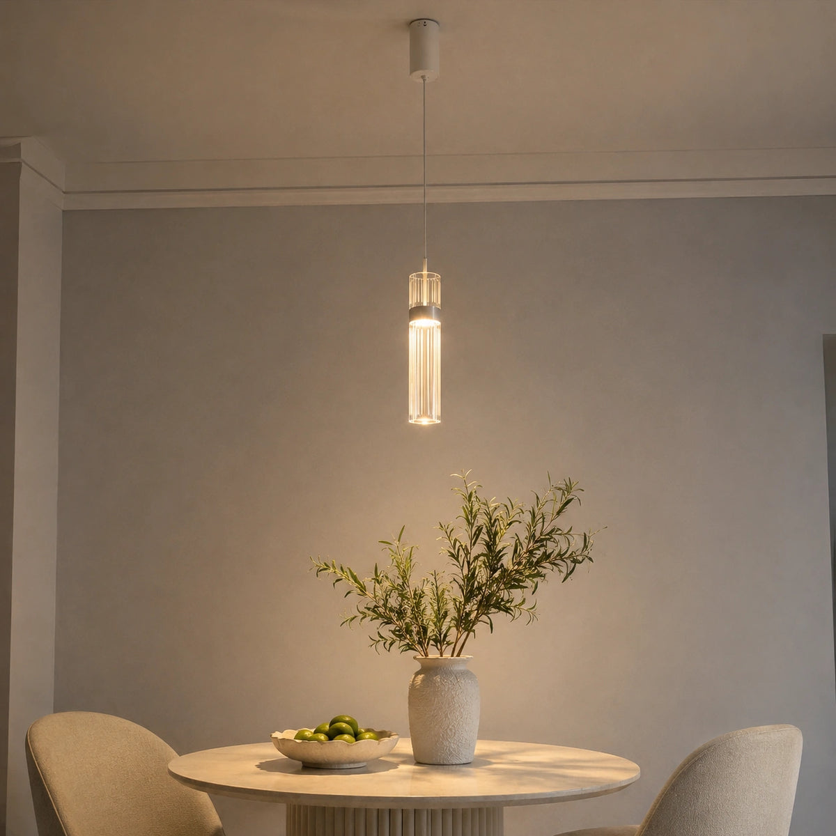 Suspension LED Triple Cylindre Design Contemporain