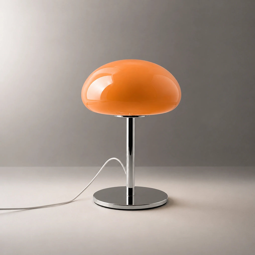 Lampe de Table Nuage en Verre Dépoli – Éclairage LED Tactile Dimmable