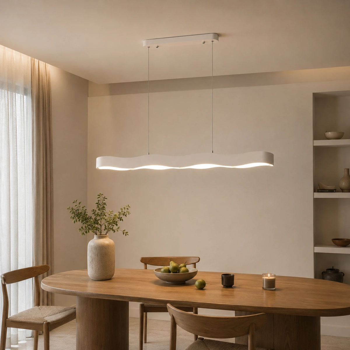 Lustre blanc - Design Élegant