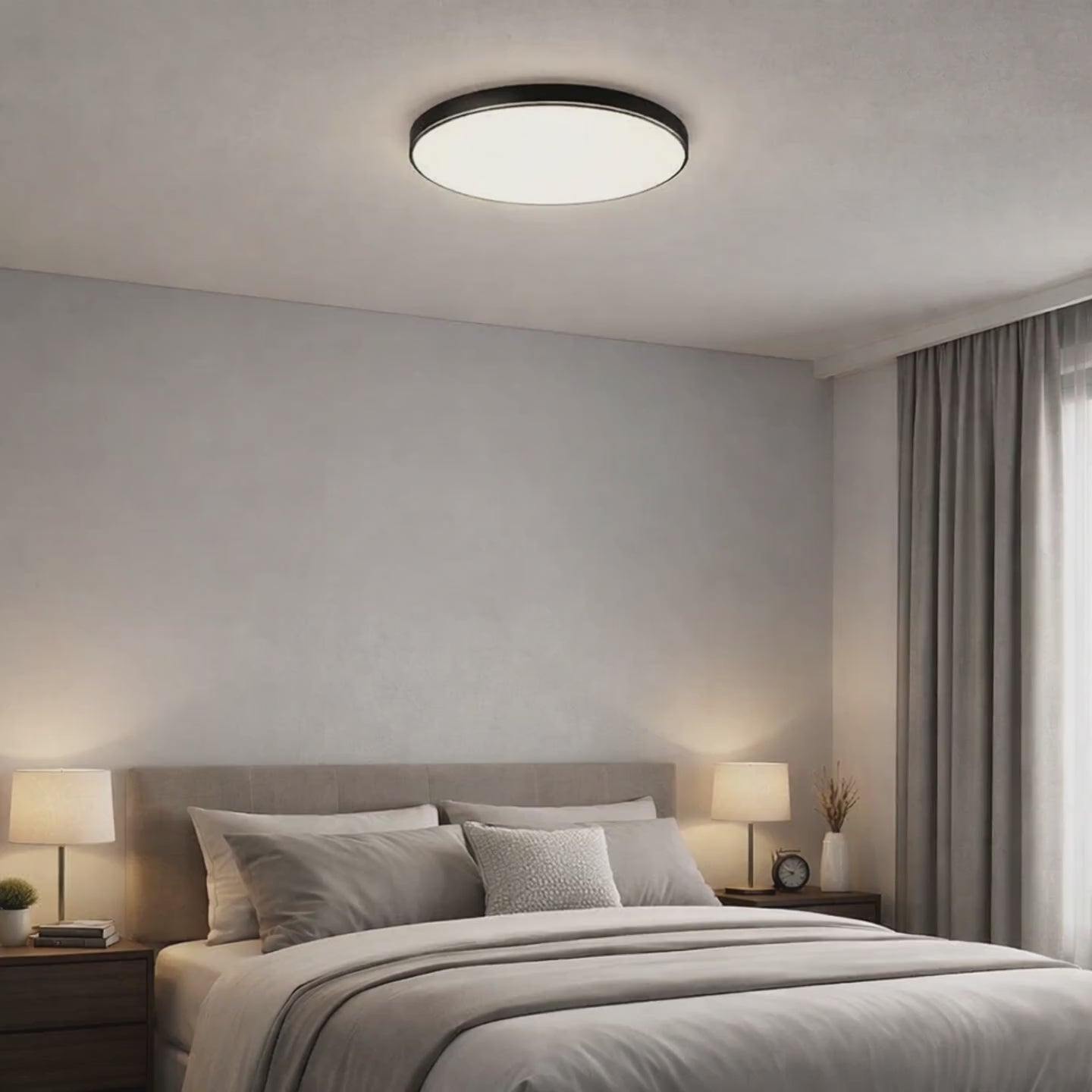 Plafonnier LED | Ultra Fin Étanche Salon Chambre Cuisine